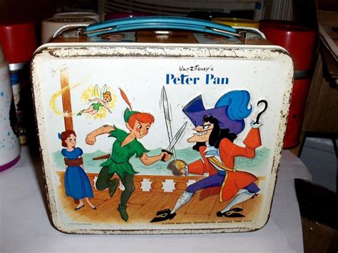 peter pan metal lunch box for sale 